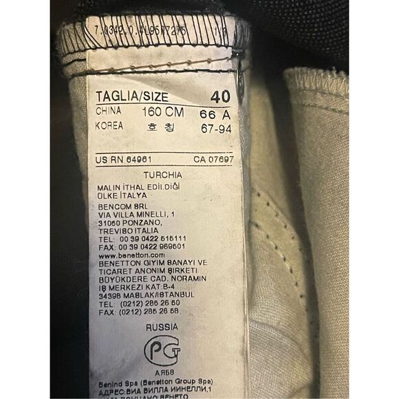 UNITED COLORS OF BENNETTON Wax Coated Jeans - Picture 6 of 6